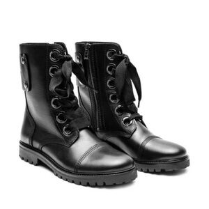 Zadig and Voltaire Joe Black Lace-Up Boots Sz 40